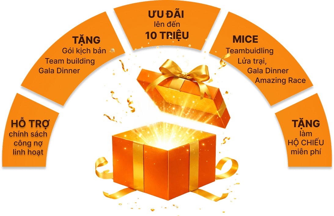 Ưu đãi lên đến 10 triệu – MICE, Team Building, Hộ chiếu miễn phí
